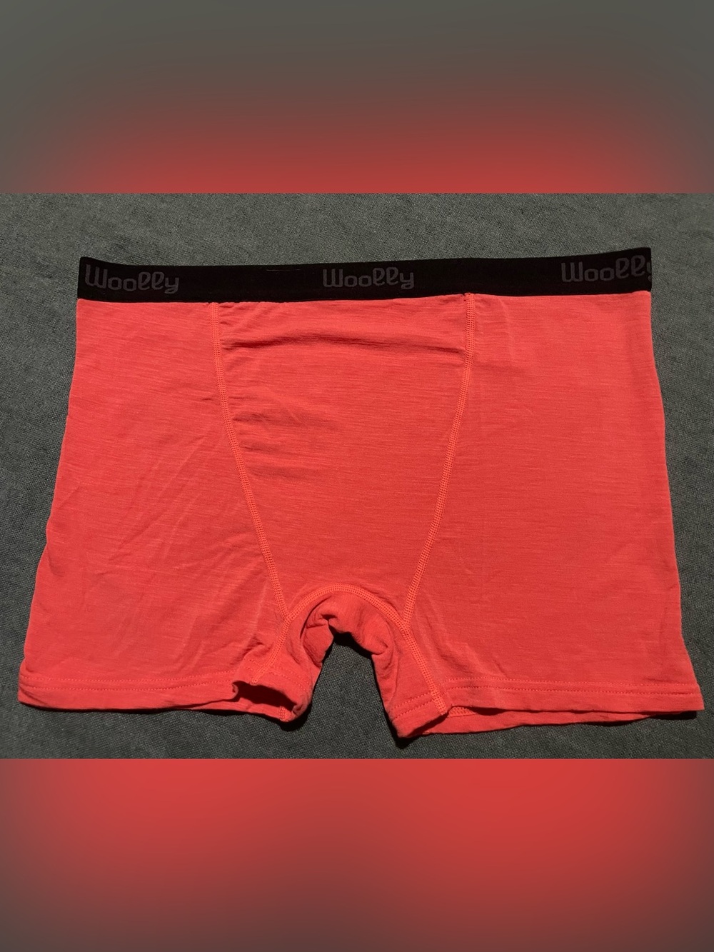 Woolly NWT Women’s Merino Wool Blend Boxer Shorts Coral XL